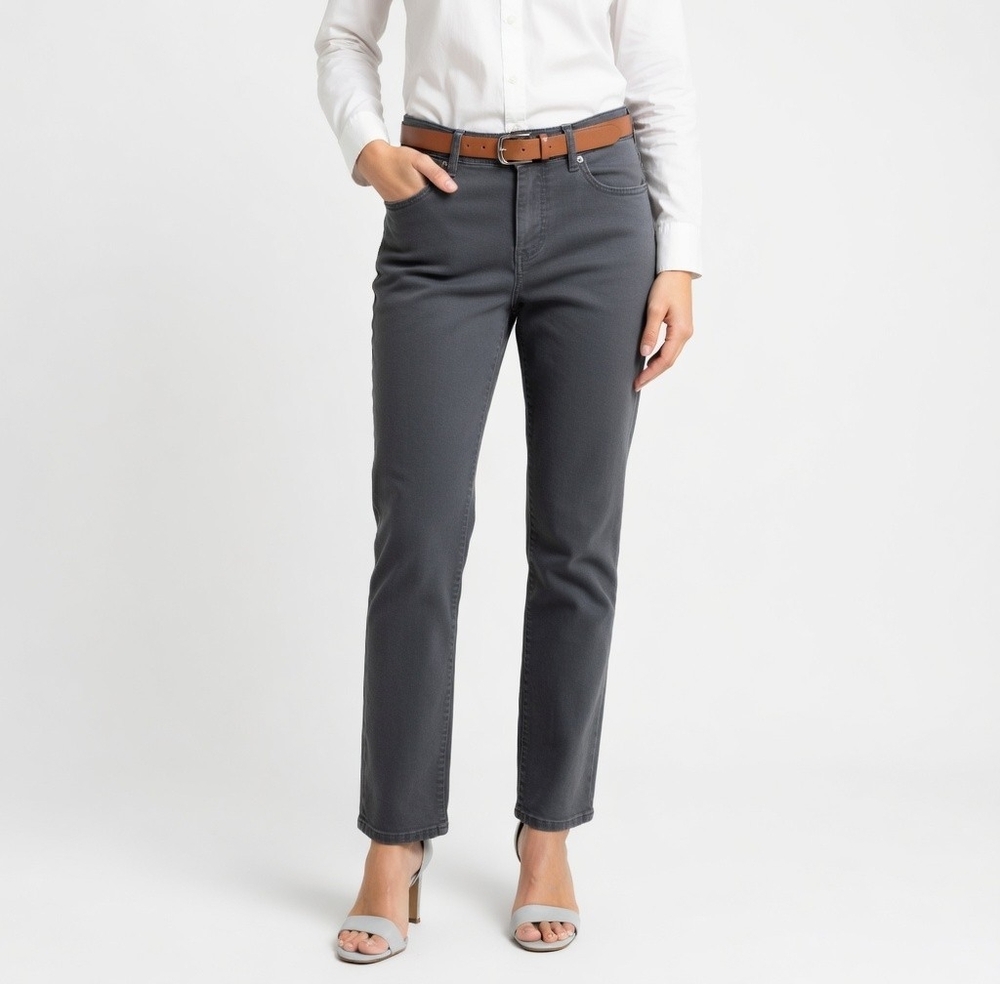 Calvin Klein Women's Dark Grey Ankle Skinny Jeans Size 8 Cotton Stretch VG
